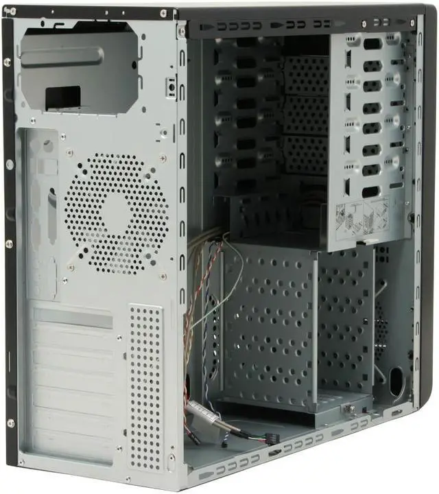 Alt view image 12 of 15 - Rosewill R5717-P BK 120mm Fan ATX Mid Tower Computer Case,with mesh air filters,adjustable vents & Tool-Free kits