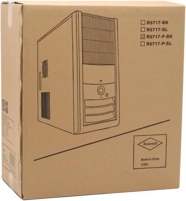 Alt view image 15 of 15 - Rosewill R5717-P BK 120mm Fan ATX Mid Tower Computer Case,with mesh air filters,adjustable vents & Tool-Free kits