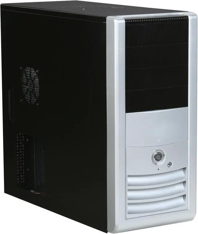 Main image of Rosewill R5717-P SL ATX Mid Tower Computer Case - 120mm Pre-Installed Fan on Top and Slim 80mm HDD Cooling Fan
