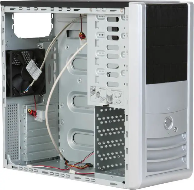 Alt view image 9 of 14 - Rosewill R5717-P SL ATX Mid Tower Computer Case - 120mm Pre-Installed Fan on Top and Slim 80mm HDD Cooling Fan