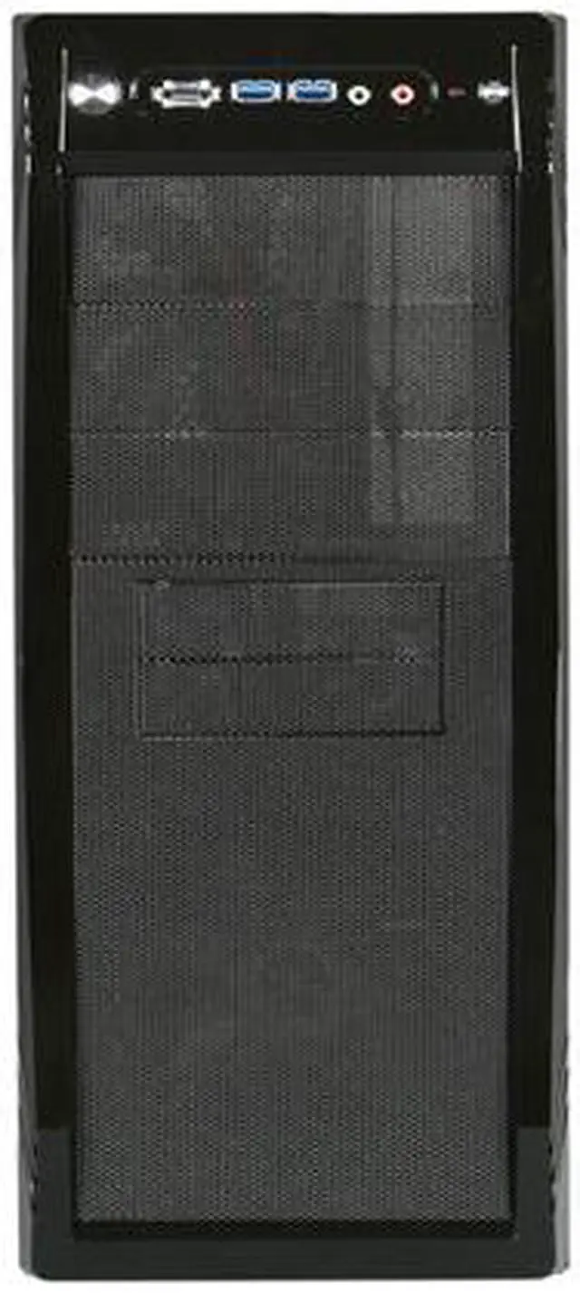 Alt view image 2 of 10 - Rosewill - Black Gaming ATX Mid Tower Computer Case - Dual Front Mounted USB 3.0 Ports, Three Preinstalled Fans: 1 x Front Blue LED 120mm Fan, 1 x Top 140mm Fan, 1 x Rear 120mm Fan - CHALLENGER-U3