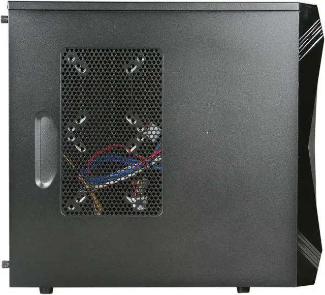 Alt view image 4 of 10 - Rosewill - Black Gaming ATX Mid Tower Computer Case - Dual Front Mounted USB 3.0 Ports, Three Preinstalled Fans: 1 x Front Blue LED 120mm Fan, 1 x Top 140mm Fan, 1 x Rear 120mm Fan - CHALLENGER-U3