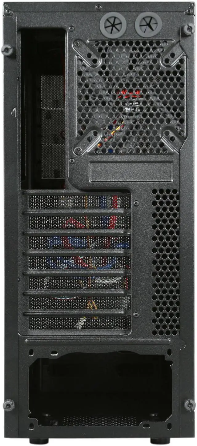 Alt view image 9 of 10 - Rosewill - Black Gaming ATX Mid Tower Computer Case - Dual Front Mounted USB 3.0 Ports, Three Preinstalled Fans: 1 x Front Blue LED 120mm Fan, 1 x Top 140mm Fan, 1 x Rear 120mm Fan - CHALLENGER-U3