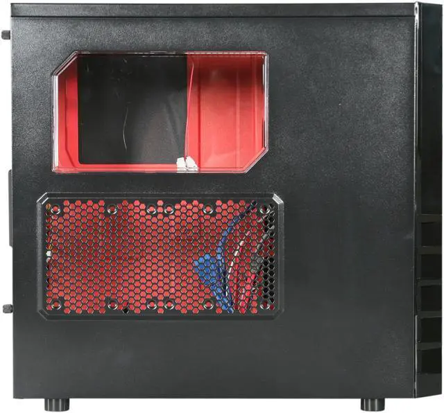 Alt view image 7 of 12 - Rosewill RANGER Gaming ATX Mid Tower Computer Case,two-toned interior coating,come with Three Fans,Support up to 7 Fans, w/ Window Side Panel