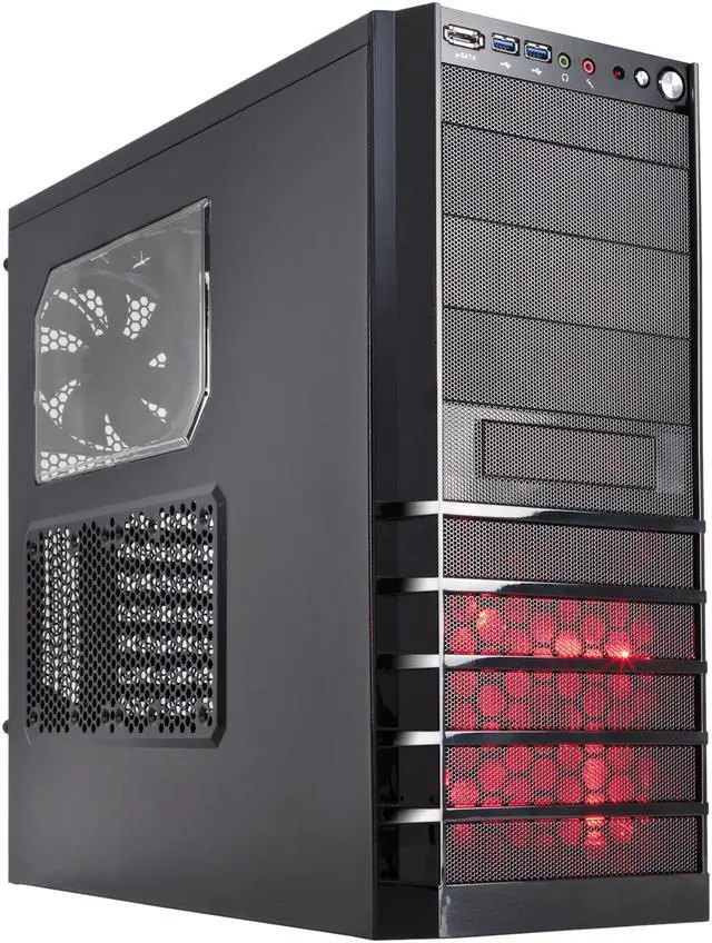 Main image of Rosewill RANGER Gaming ATX Mid Tower Computer Case,two-toned interior coating,come with Three Fans,Support up to 7 Fans, w/ Window Side Panel