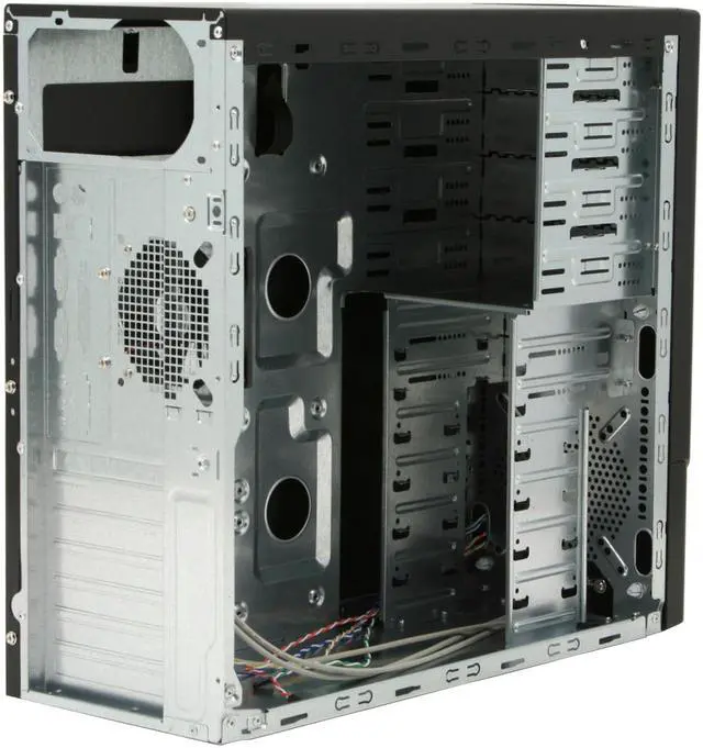 Alt view image 9 of 19 - Rosewill R6422-P BK Black SGCC Steel ATX Mid Tower Computer Case