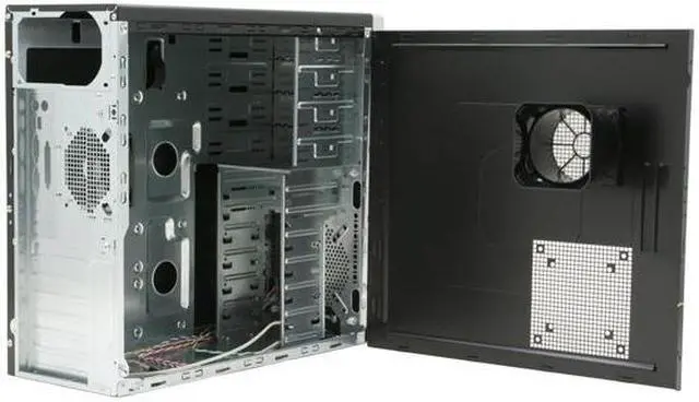 Alt view image 11 of 14 - Rosewill R6422-P SL Black/ Silver SGCC Steel ATX Mid Tower Computer Case