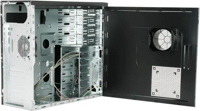 Alt view image 9 of 14 - Rosewill R6425-P BK Black SGCC Steel ATX Mid Tower Computer Case