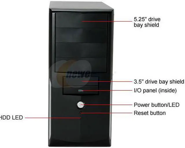 Alt view image 4 of 14 - Rosewill R220-P-BK Black SECC Steel ATX Mid Tower Computer Case