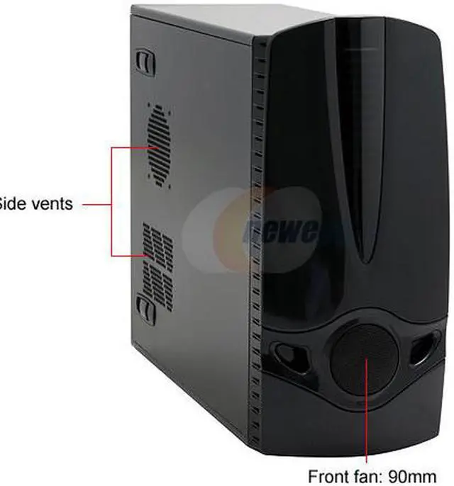 Alt view image 2 of 16 - Rosewill R6252-BK Screw-less Dual Fans ATX Mid Tower Computer Case