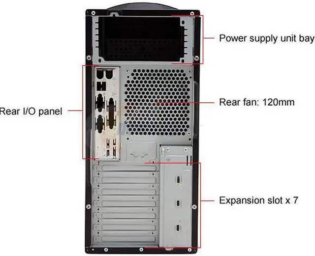 Alt view image 5 of 16 - Rosewill R6252-BK Screw-less Dual Fans ATX Mid Tower Computer Case