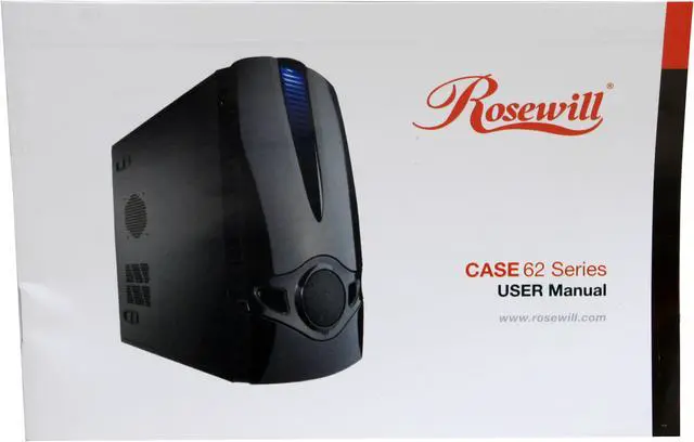 Alt view image 15 of 16 - Rosewill R6252-BK Screw-less Dual Fans ATX Mid Tower Computer Case
