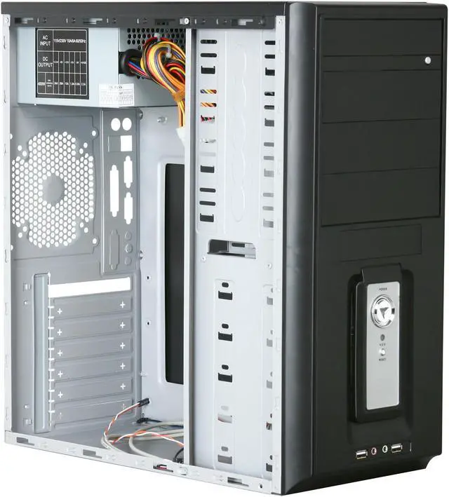 Alt view image 7 of 9 - Rosewill R2039-BK Black ATX Mid Tower Computer Case 400W Power Supply