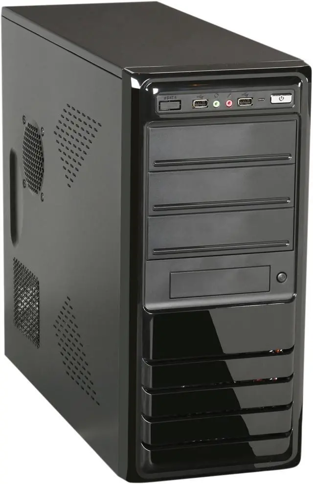 Main image of Rosewill R519-BK - Black ATX Mid Tower Computer Case with 500W Power Supply