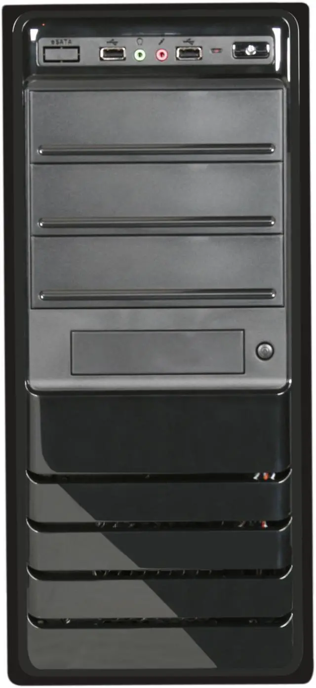 Alt view image 3 of 9 - Rosewill R519-BK - Black ATX Mid Tower Computer Case with 500W Power Supply