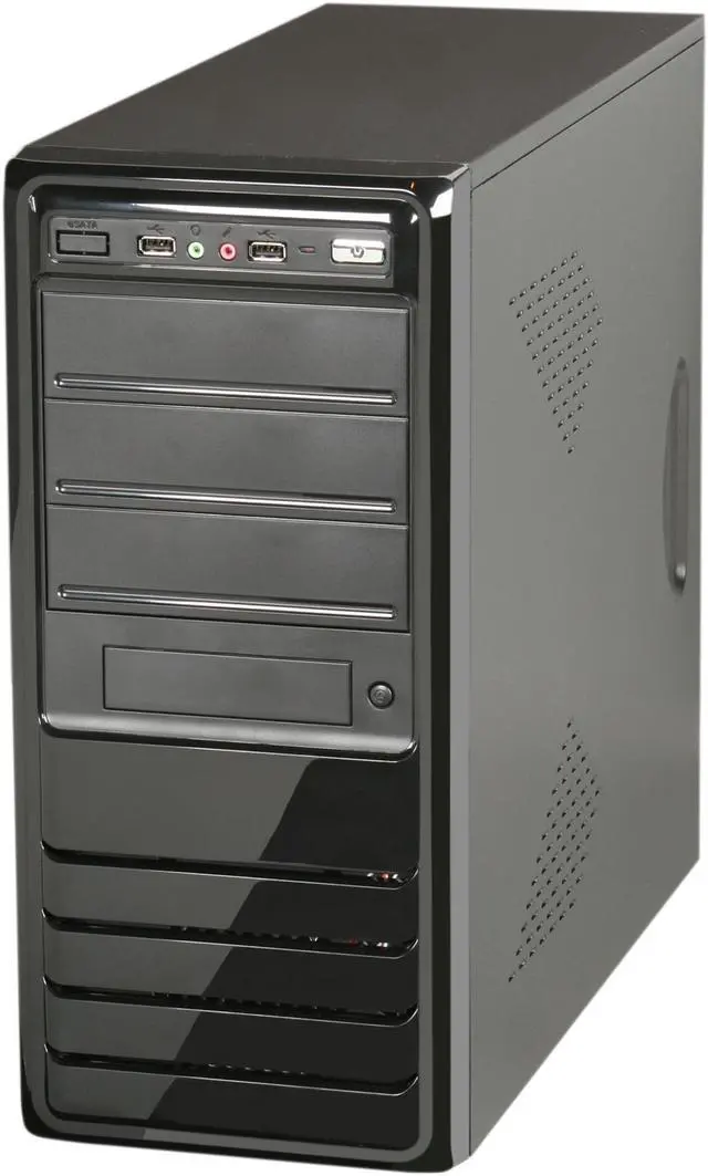 Alt view image 4 of 9 - Rosewill R519-BK - Black ATX Mid Tower Computer Case with 500W Power Supply