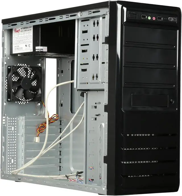 Alt view image 8 of 9 - Rosewill R519-BK - Black ATX Mid Tower Computer Case with 500W Power Supply