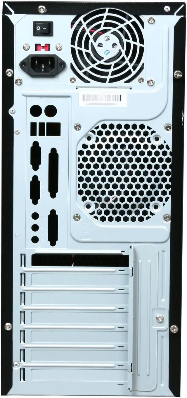 Alt view image 8 of 9 - Rosewill R218-P-BK-450W MicroATX Mid Tower Computer Case, come with 1x 120mm Fan, 450W Power Supply