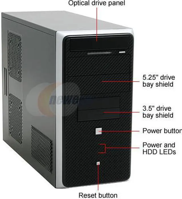 Alt view image 2 of 11 - Rosewill RZS01 SLV Sturdy SGCC Steel ATX Mid Tower Computer Case