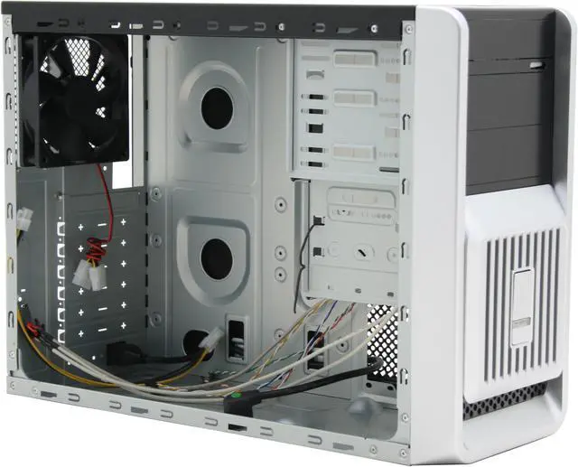 Alt view image 10 of 12 - Rosewill RZS05 SLV Silver Sturdy SGCC Steel ATX Mid Tower Computer Case