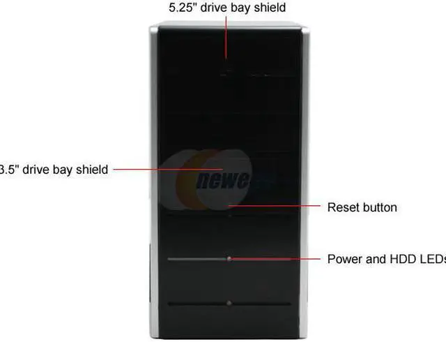 Alt view image 3 of 12 - Rosewill RZS06 SLV Black/ Silver Sturdy SECC Steel ATX Mid Tower Computer Case
