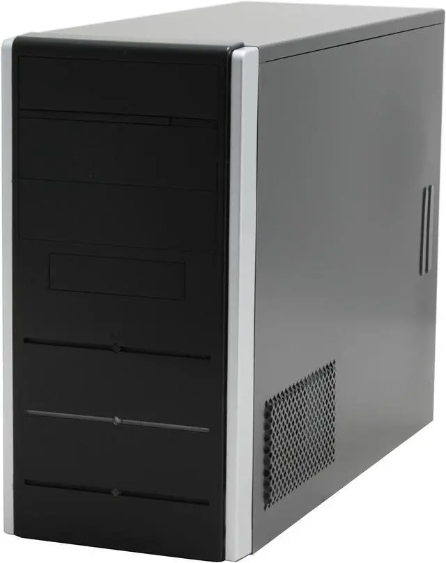 Alt view image 4 of 12 - Rosewill RZS06 SLV Black/ Silver Sturdy SECC Steel ATX Mid Tower Computer Case