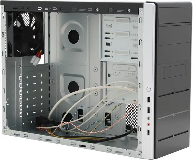 Alt view image 10 of 12 - Rosewill RZS06 SLV Black/ Silver Sturdy SECC Steel ATX Mid Tower Computer Case