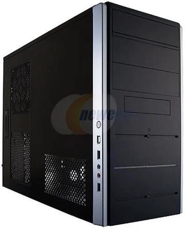 Main image of Rosewill RZS06 SLV Black/ Silver Sturdy SECC Steel ATX Mid Tower Computer Case
