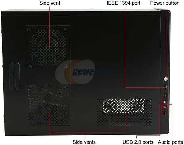Alt view image 4 of 12 - Rosewill RZS06 BLK Black Sturdy SECC Steel ATX Mid Tower Computer Case