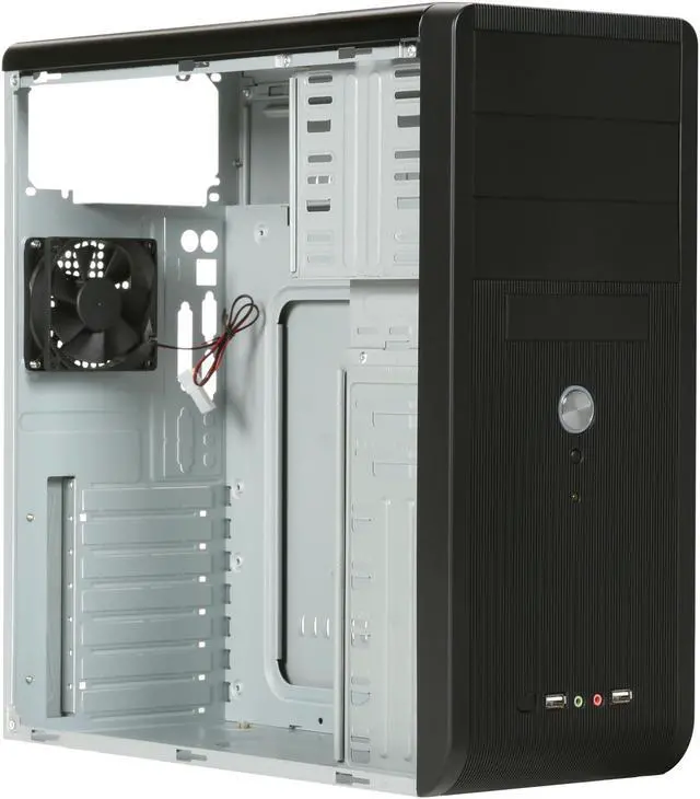 Alt view image 7 of 9 - Rosewill FB-01 Black ATX Mid Tower Computer Case, come with 1x 80mm Fan