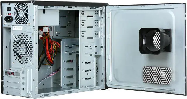 Alt view image 5 of 9 - Rosewill R101-P-BK-450W MicroATX Mid Tower Computer Case, come with 1x 120mm Fan, 450W Power Supply
