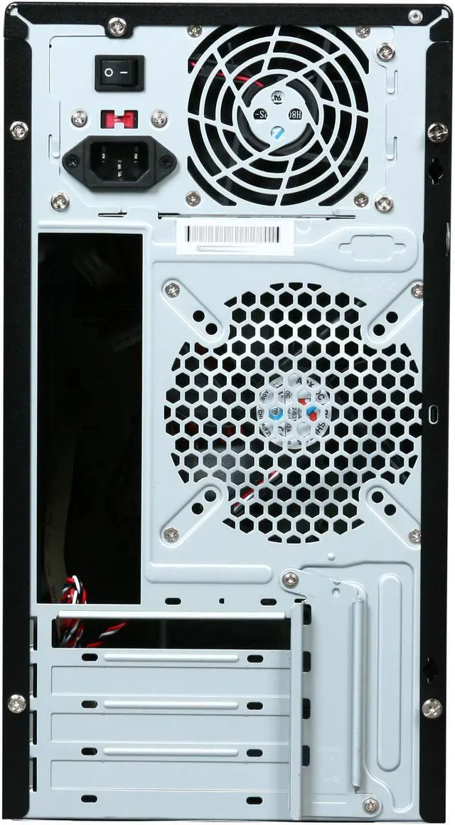 Alt view image 8 of 9 - Rosewill R101-P-BK-450W MicroATX Mid Tower Computer Case, come with 1x 120mm Fan, 450W Power Supply