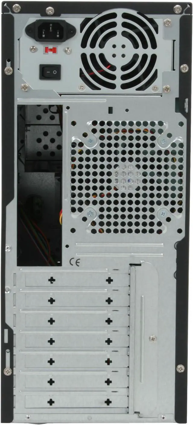 Alt view image 10 of 11 - Rosewill R891SL Black/Silver Steel ATX Mid Tower Computer Case with 24 pin &1xSATA Connectors 350W Power Supply