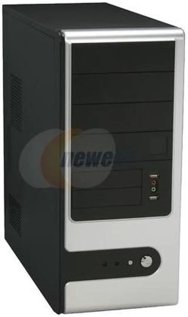 Main image of Rosewill R909SL Black/Silver Steel ATX Mid Tower Computer Case with 24 pin &1 x SATA Connectors 350W Power Supply