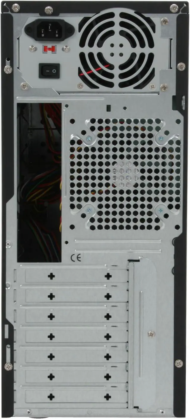 Alt view image 10 of 11 - Rosewill R909SL Black/Silver Steel ATX Mid Tower Computer Case with 24 pin &1 x SATA Connectors 350W Power Supply