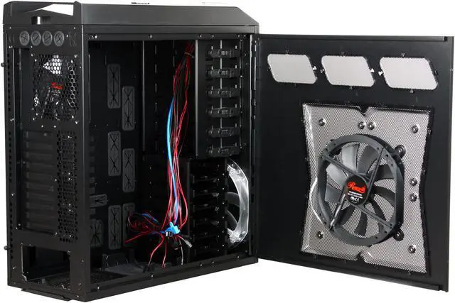 Alt view image 6 of 17 - Rosewill THOR Gaming ATX Full Tower Computer Case, support up to XL-ATX, come with Four Fans-1x Front Red LED 230mm Fan, 1x Top 230mm Fan, 1x Side 230mm Fan, 1x Rear 140mm Fan, Option Fan-1x Bottom 120/140mm Fan
