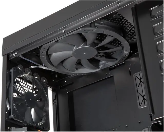 Alt view image 9 of 17 - Rosewill THOR Gaming ATX Full Tower Computer Case, support up to XL-ATX, come with Four Fans-1x Front Red LED 230mm Fan, 1x Top 230mm Fan, 1x Side 230mm Fan, 1x Rear 140mm Fan, Option Fan-1x Bottom 120/140mm Fan