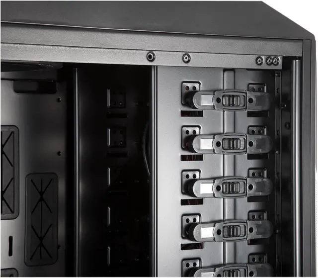 Alt view image 11 of 17 - Rosewill THOR Gaming ATX Full Tower Computer Case, support up to XL-ATX, come with Four Fans-1x Front Red LED 230mm Fan, 1x Top 230mm Fan, 1x Side 230mm Fan, 1x Rear 140mm Fan, Option Fan-1x Bottom 120/140mm Fan