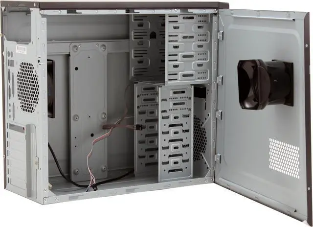 Alt view image 7 of 12 - Rosewill R222-P-BK Black Steel ATX Mid Tower Computer Case