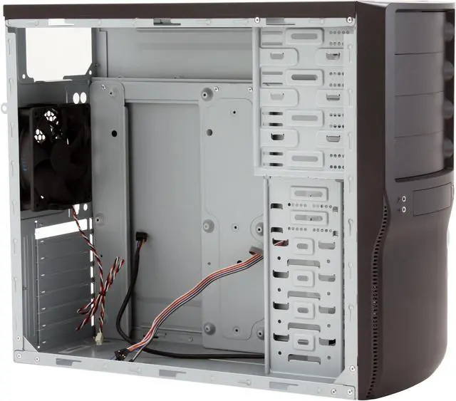 Alt view image 9 of 12 - Rosewill R222-P-BK Black Steel ATX Mid Tower Computer Case