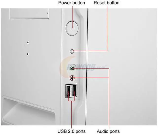 Alt view image 4 of 12 - Rosewill R330-P-WI White 0.6mm SECC Steel ATX Mid Tower Computer Case
