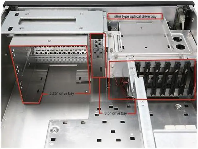 Alt view image 6 of 19 - Rosewill RSV-X4000 Black SECC Japanese steel 1.2mm thickness 4U Server Rackmount Case 5.25" x 3/ 3.5" x 7/ Optical Slim x1 Drive Bays