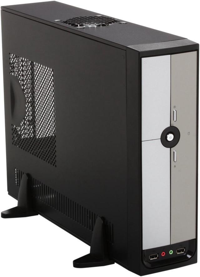 Main image of Rosewill - Black & Silver, 0.8mm SGCC Steel Slim Micro ATX Computer Case with ATX12V Flex 300W Power Supply - R379-M
