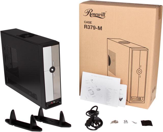 Alt view image 10 of 10 - Rosewill - Black & Silver, 0.8mm SGCC Steel Slim Micro ATX Computer Case with ATX12V Flex 300W Power Supply - R379-M