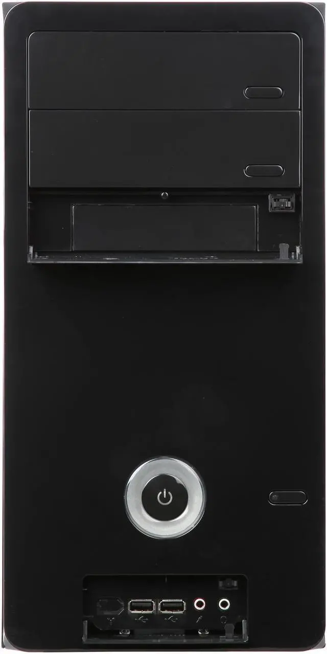 Alt view image 2 of 9 - Rosewill - Black, Ultra High Gloss Finished Micro ATX Computer Case with 400W ATX 2.2 12V Power Supply - R363-M-BK