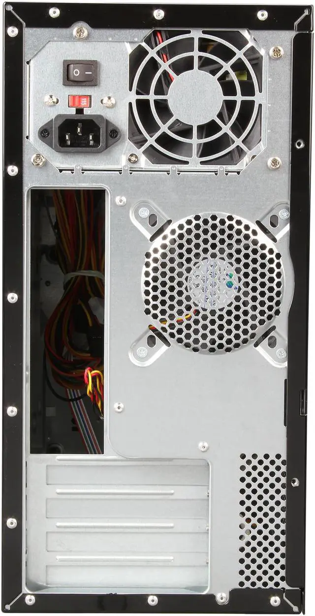 Alt view image 8 of 9 - Rosewill - Black, Ultra High Gloss Finished Micro ATX Computer Case with 400W ATX 2.2 12V Power Supply - R363-M-BK