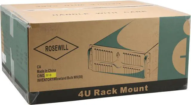 Alt view image 20 of 20 - Rosewill RSV-Z4000 Black SECC Japanese steel 1.2mm thickness 4U Server Rackmount Case 5.25" x 6/ 3.5" x 5 (12 max)/ Optical Slim x1 Drive Bays