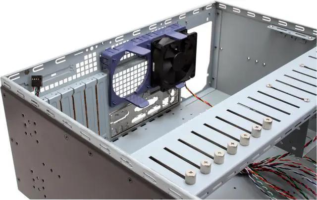 Alt view image 11 of 20 - Rosewill RSV-Z4000 Black SECC Japanese steel 1.2mm thickness 4U Server Rackmount Case 5.25" x 6/ 3.5" x 5 (12 max)/ Optical Slim x1 Drive Bays