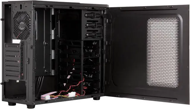 Alt view image 5 of 9 - Rosewill FUTURE Gaming ATX Mid Tower Computer Case, come with Four Fans - 2 x Front Blue LED 120mm Fan, 1x Top 120mm Fan,1x Rear 120mm Fan, Support up to 6 Fans