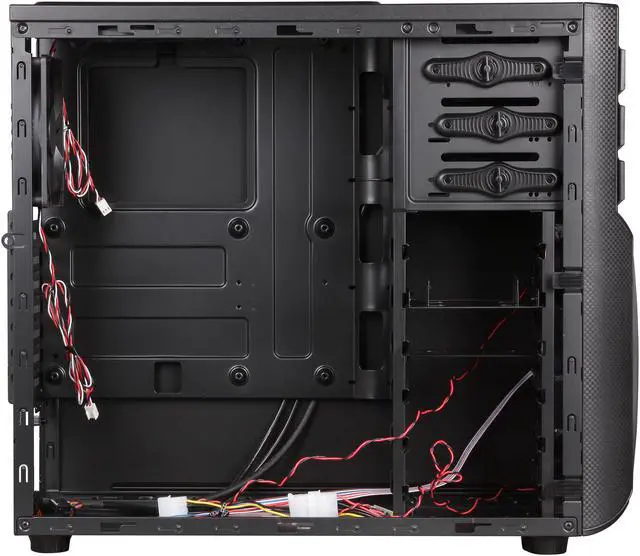 Alt view image 6 of 9 - Rosewill FUTURE Gaming ATX Mid Tower Computer Case, come with Four Fans - 2 x Front Blue LED 120mm Fan, 1x Top 120mm Fan,1x Rear 120mm Fan, Support up to 6 Fans